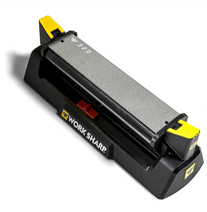 WORK SHARP® Benchstone Knife Sharpener - Profi Messer-Schleifstein mit Winkel-Hilfe 20° & 25° - Outd