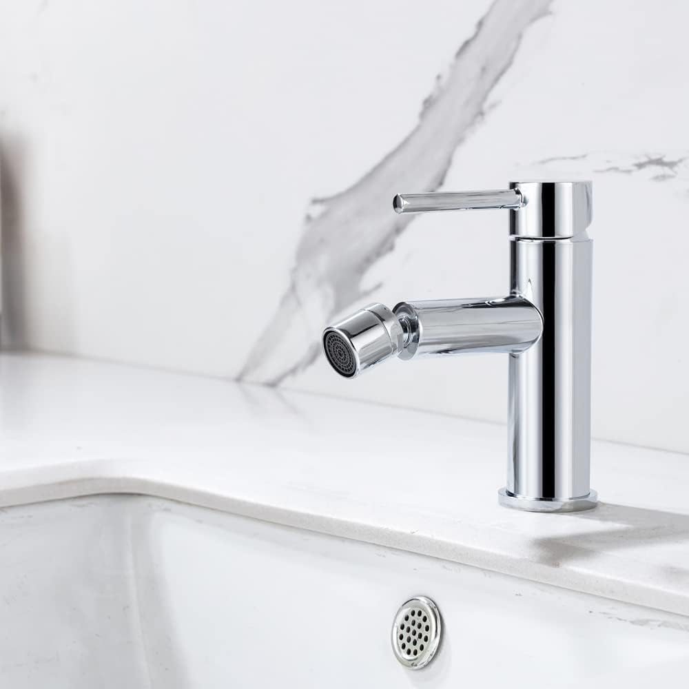 ONECE Wasserhahn Bad mit drehbar Auslauf, Waschtischarmatur Einhebel Bidetarmatur Mischbatterie Bada