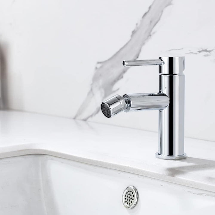 ONECE Wasserhahn Bad mit drehbar Auslauf, Waschtischarmatur Einhebel Bidetarmatur Mischbatterie Bada