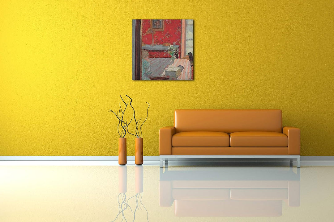 Printed Paintings Leinwand (60x60cm): Pierre Bonnard - Innenausstattung (Bonnard Apartment in Paris)