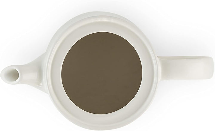 Le Creuset Hohe Kanne aus Steinzeug 1,3 Liter, Steinzeug, Meringue, 70703137160000 Garnet, Garnet