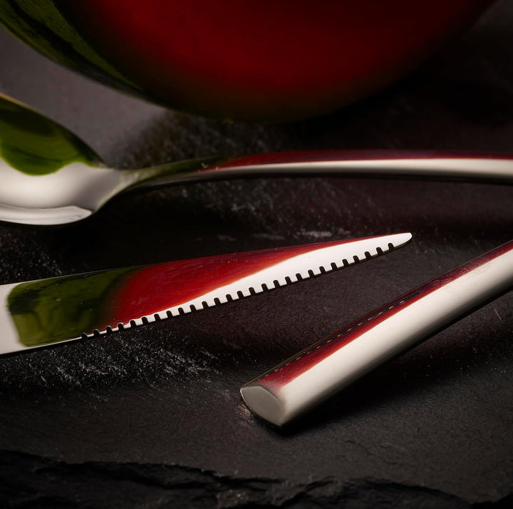 ECHTWERK Tafelbesteck Avelino, Silber Edition, 42-teilig, Essbesteck für bis zu 6 Personen, Edelstah