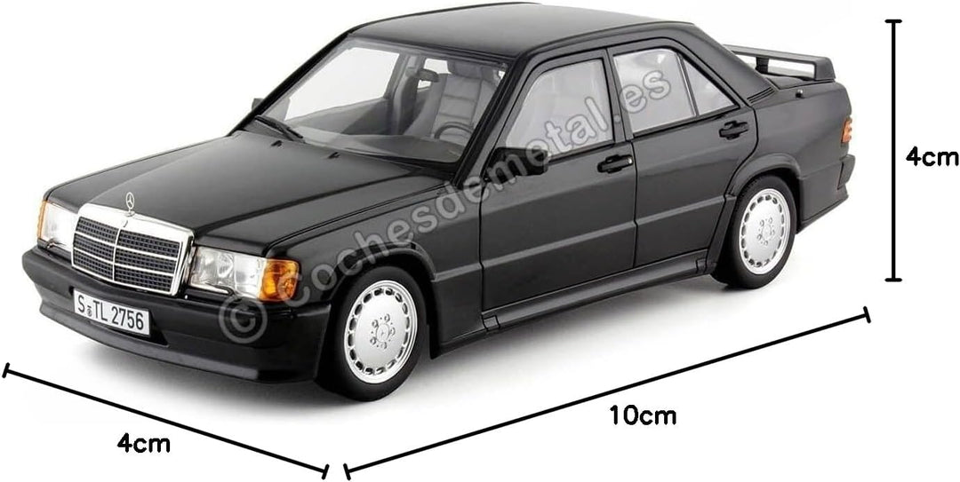 Norev Mercedes 190 E 2.3-16 W201 1984 schwarz metallic Modellauto 1:18