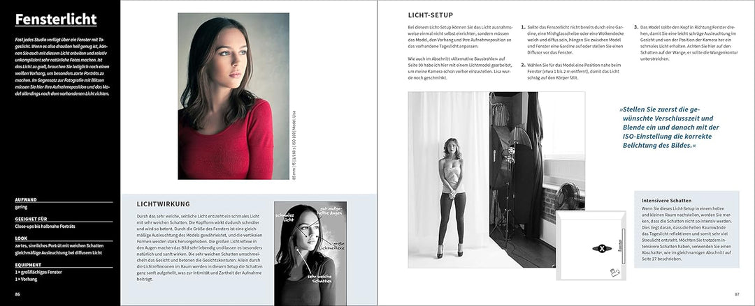 STUDIO: Licht-Setups und Bildideen für gelungene Porträts. Menschen fotografieren im Heim- und Miets