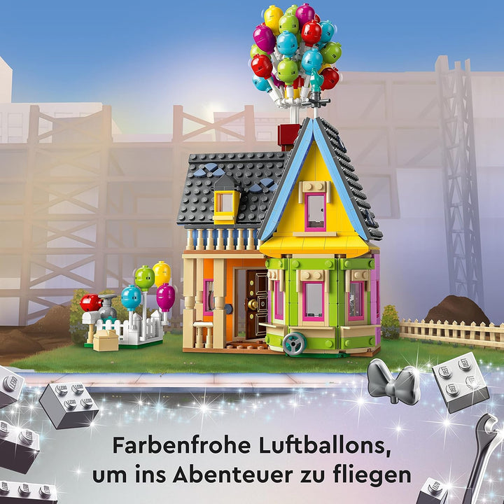 LEGO 43217 Disney and Pixar Carls Haus aus „Oben“, baubares Spielzeug mit Luftballons, Carl, Russell