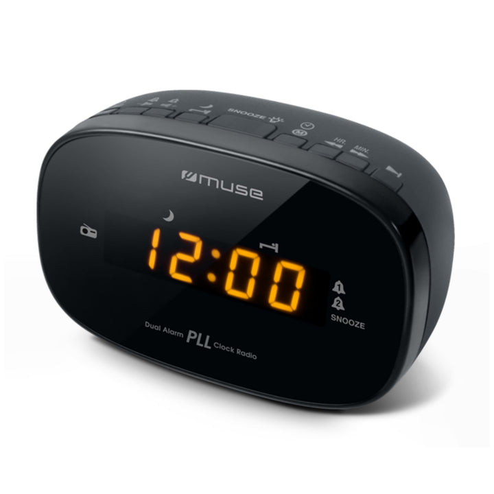 Muse M-150CR Radio Clock Schwarz, Schwarz