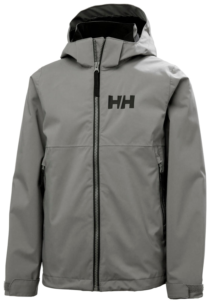 Helly Hansen Unisex Kinder Jr Rigging Rain Jacket Jacket 10 Jahre CONCRETE, 10 Jahre CONCRETE