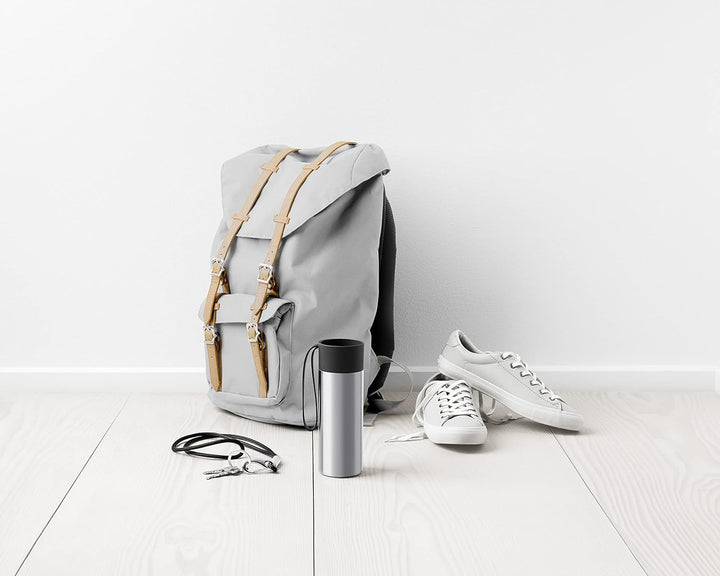 EVA SOLO | To Go Cup 0,35l black | Doppelwandige Vakuum Thermoflasche | Schwarz 20,7 x 7,8 x 7,8 cm