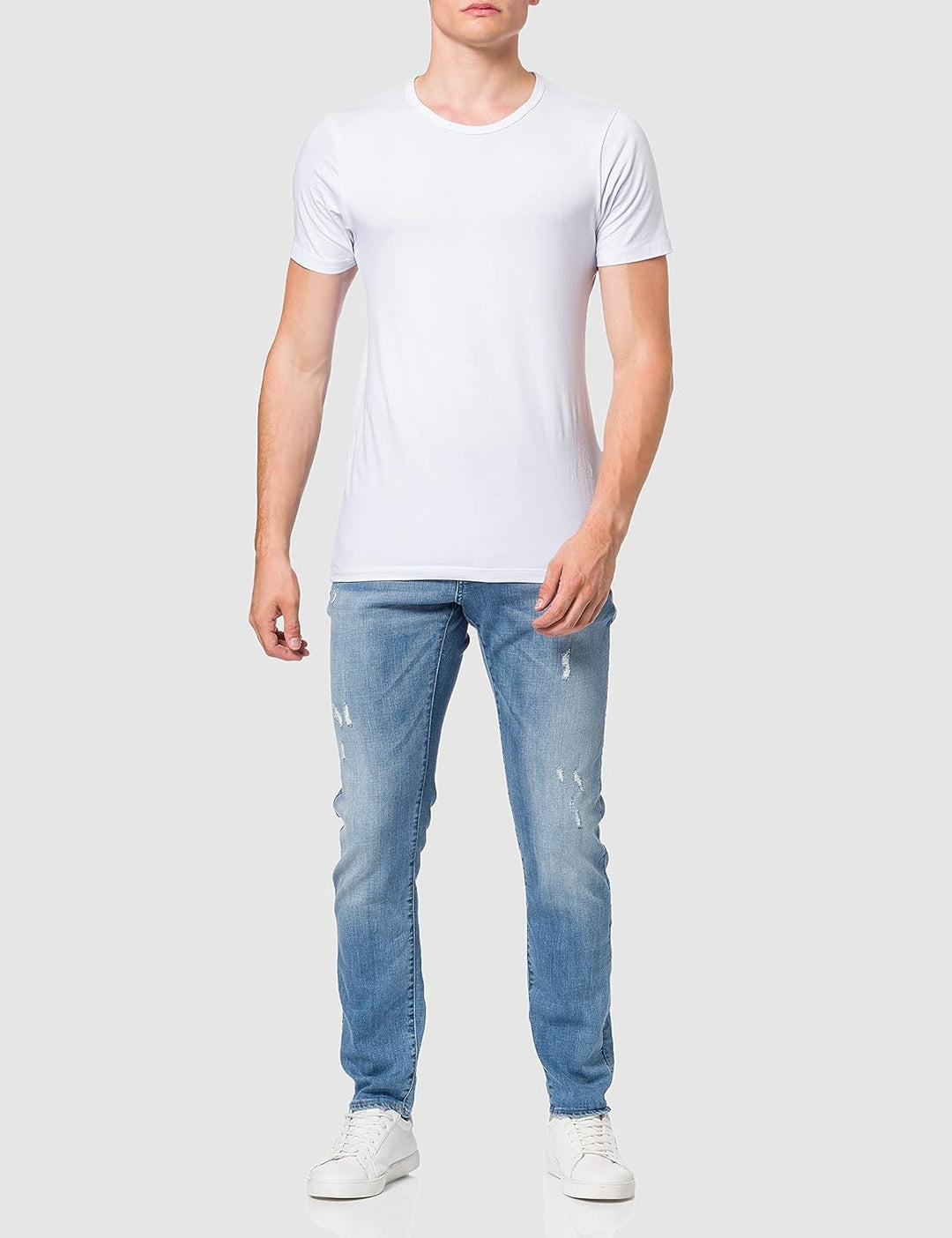 G-Star RAW Herren 3301 Slim Style Jeans 25W / 26L Blau (Lt Aged Destroy 51001-9136-1243), 25W / 26L