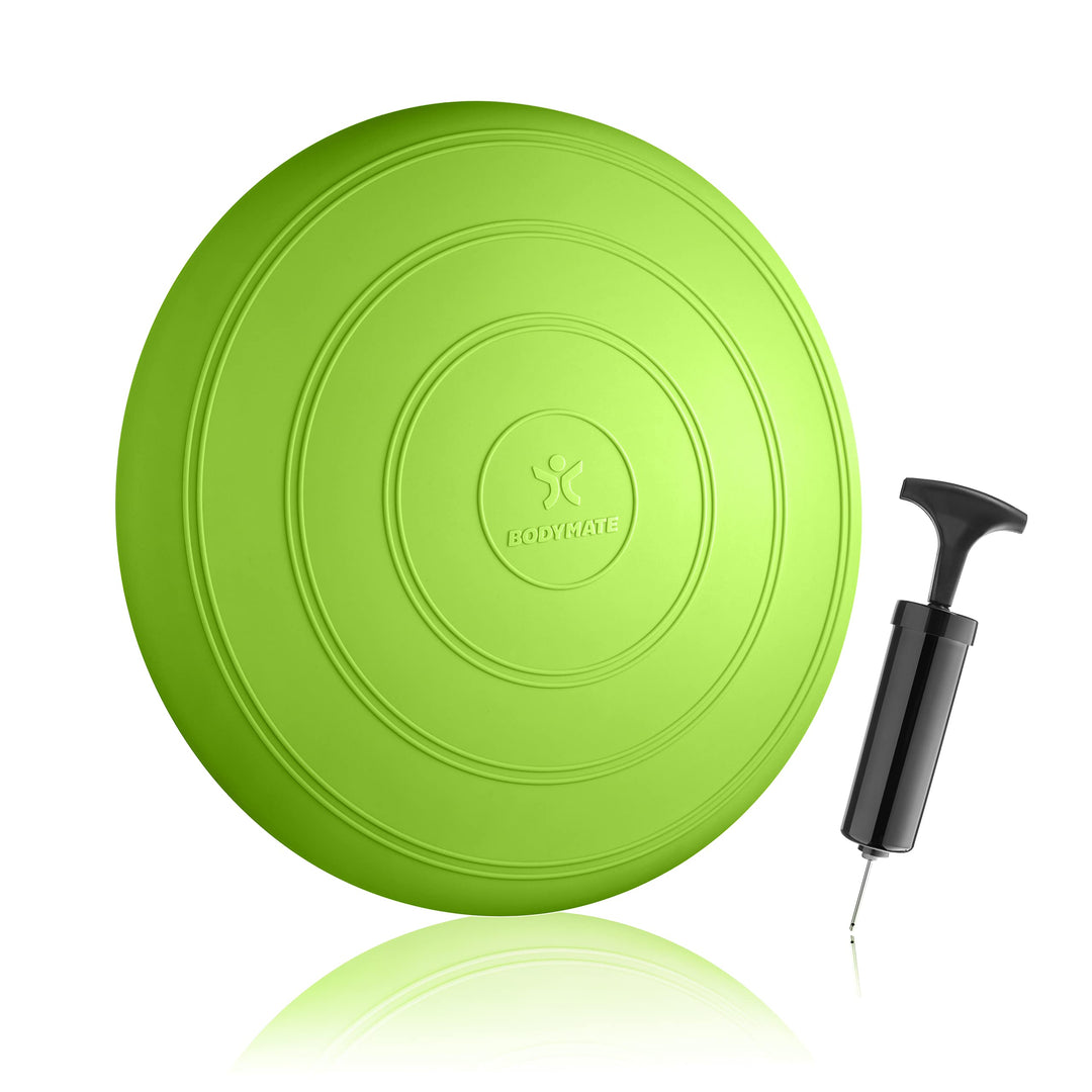 BODYMATE Ballsitzkissen COMFORT inkl. Pumpe 33cm Durchmesser - Balance-Kissen, Sitzballkissen, Luftk