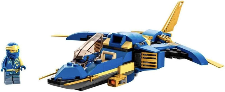 LEGO 71784 NINJAGO Jays Donner-Jet EVO, Aufrüstbares Ninja Spielzeug-Flugzeug mit Jay Minifigur, Ges