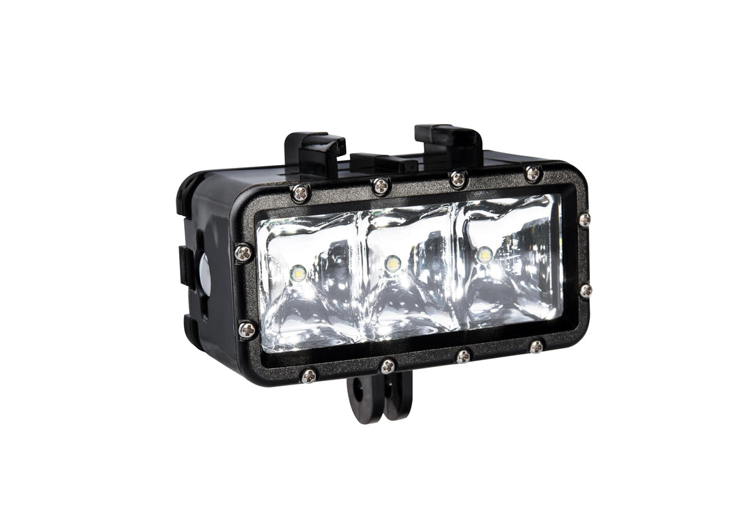 Bresser 8785201 Action Camera LED Leuchte mit drei verschiedenen Leuchtstufen(High/ Low/ SOS), bis z