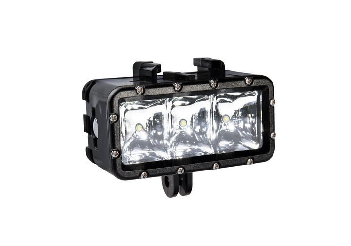 Bresser 8785201 Action Camera LED Leuchte mit drei verschiedenen Leuchtstufen(High/ Low/ SOS), bis z