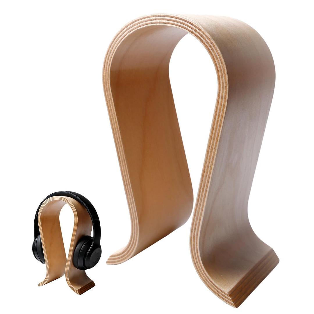 Kopfhörerhalter Holz: Walnussholz 25cm Kopfhörer Ständer Holz, Universal U Form Hopfhörerständer, 14