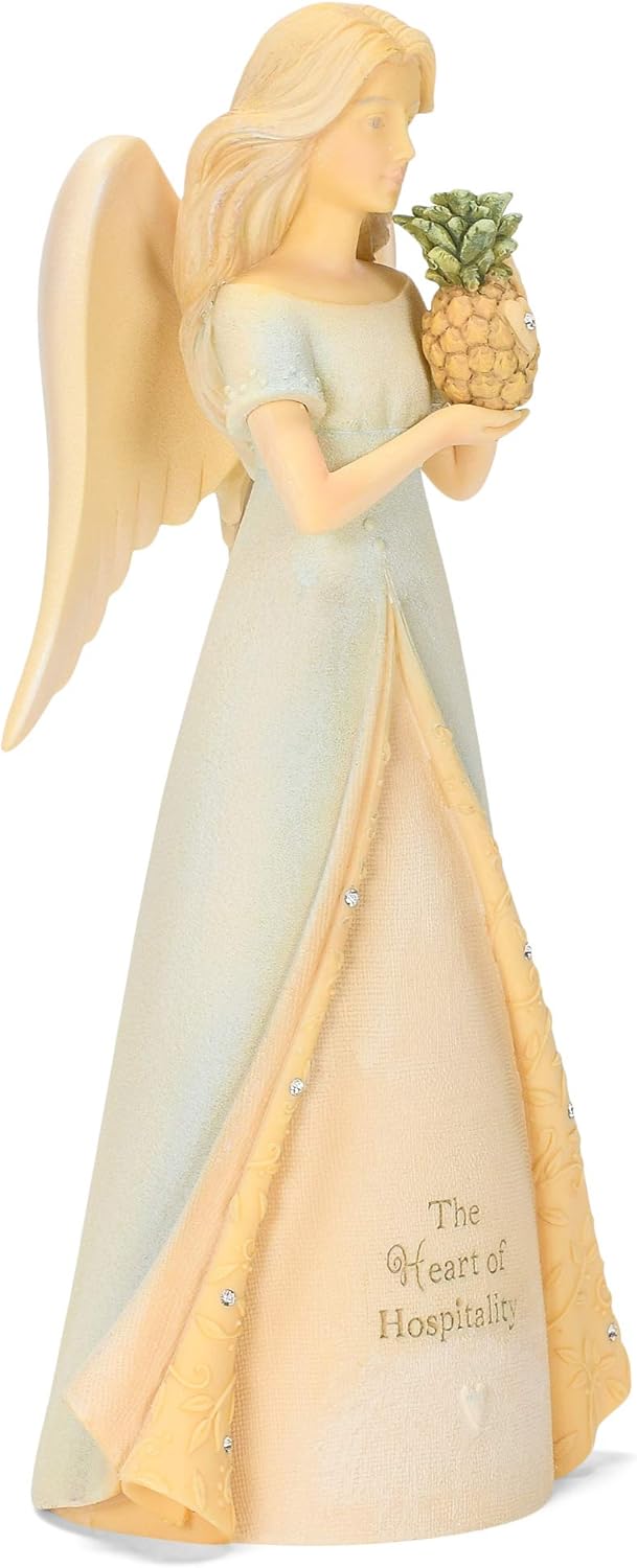Enesco Foundations Engel Heart of Hospitality, 18 cm, Mehrfarbig