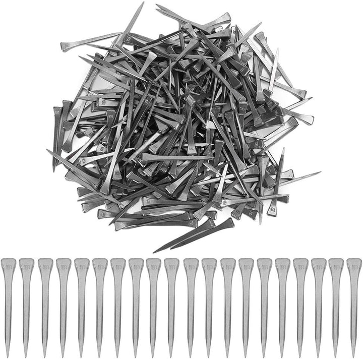 Zerodis 250Pcs E5 Hufeisennägel Stianless Steel Hufeisennagel Pferdezubehör Werkzeugzubehör Feine Ve
