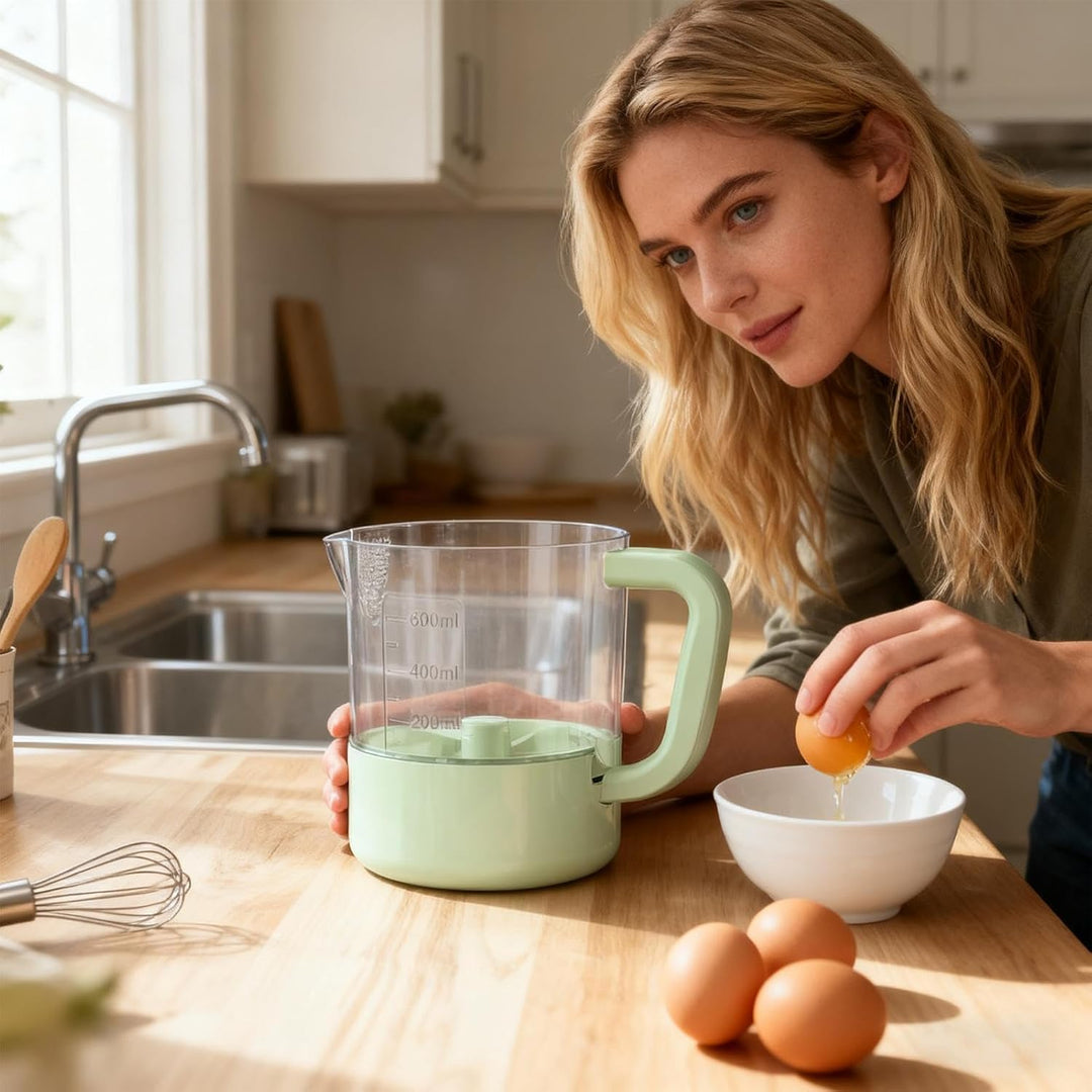 Handgehaltener Eierquirl,Kabelloser Lebensmittelmixer - Wiederaufladbarer Handmixer Filterplatte,Für