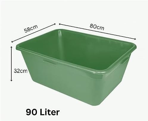 BURI Wildwanne 90 Liter XXL 80x58x32cm Kunststoffwanne Wanne Plastikwanne Jagdwanne aus robustem HDP