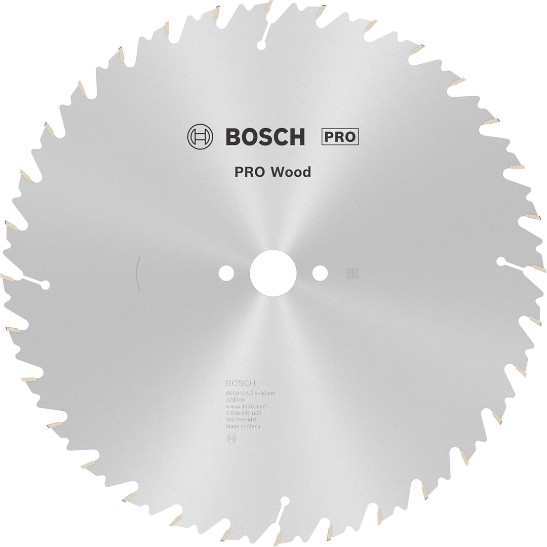 Bosch Professional 1x Kreissägeblatt Speedline Wood (für Holz, Sägeblatt Ø 350 x 30 x 3,5 mm, 32 Zäh