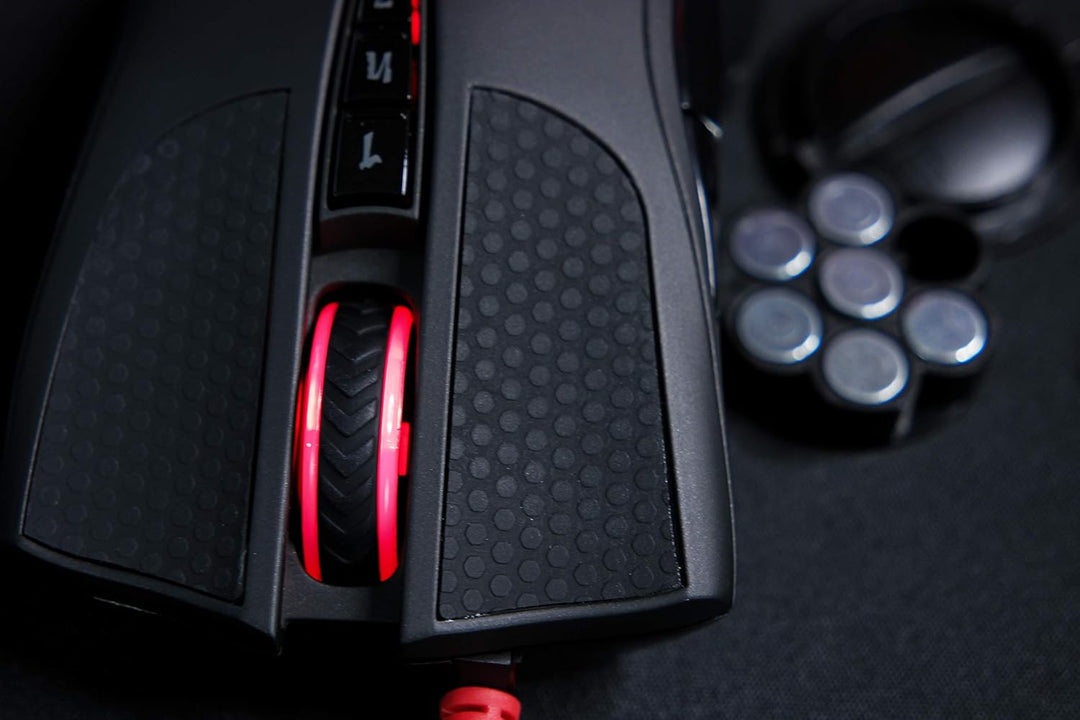 A90 - Optische Gaming-Maus mit Lichtschlag (LK) Optischer Schalter/Scroll - 8 programmierbare Tasten