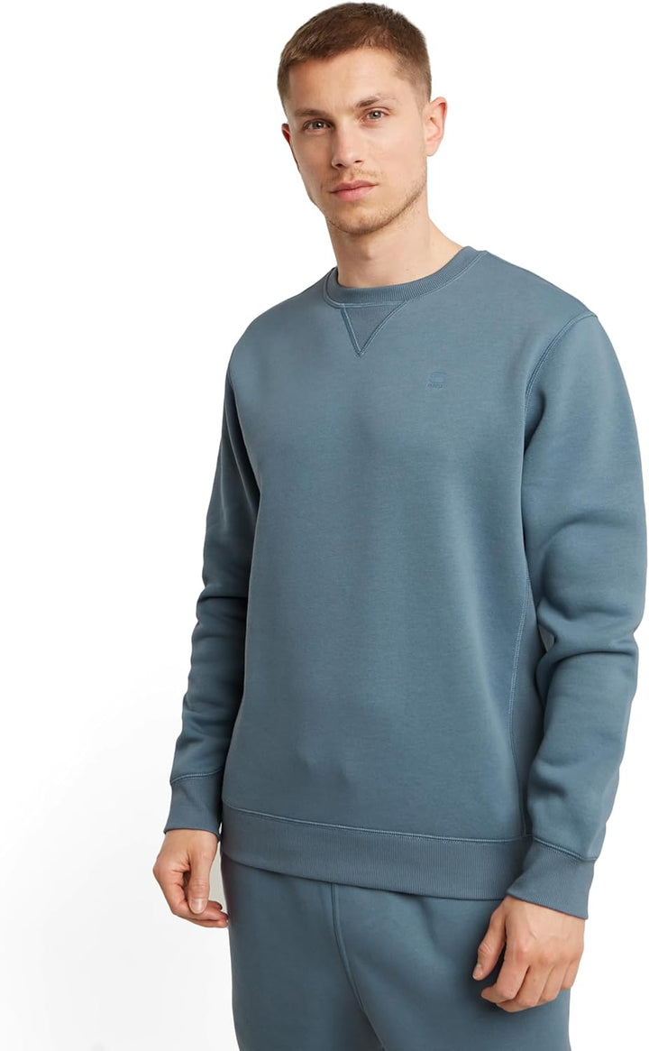 G-Star Herren Premium Core Sweater Sweats (1er Pack) S Blau (Avio D16917-c235-1820), S Blau (Avio D1