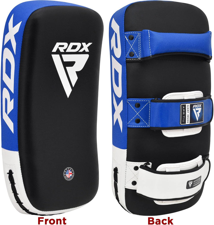 RDX Schlagpolster zum Kampfsport, Curved Trittschlagpolster Kickboxen, Muay Thai Training, Maya Hide