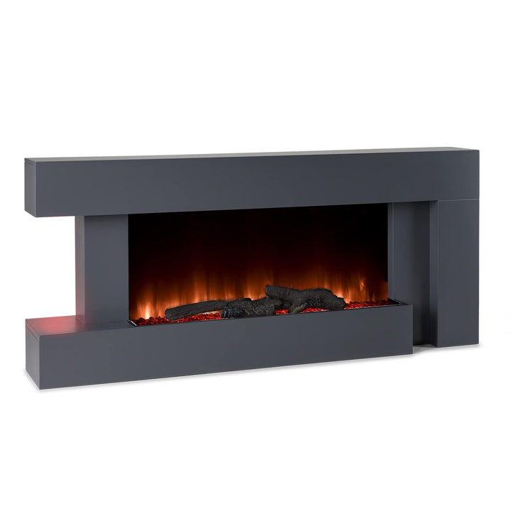 Klarstein Deko Kamin mit LED-Flammen, Elektro Kamin mit Heizung, 2000W Elektrisch, Sparsam, Wandkami