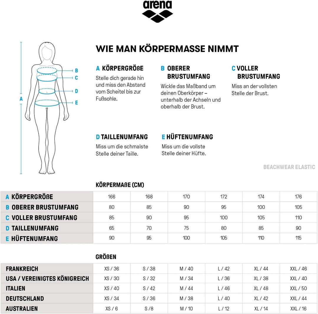 Arena Damen Women's Bikini Bandeau Allover Zweiteilig (1er Pack) 36 Mehrfarbig, 36 Mehrfarbig