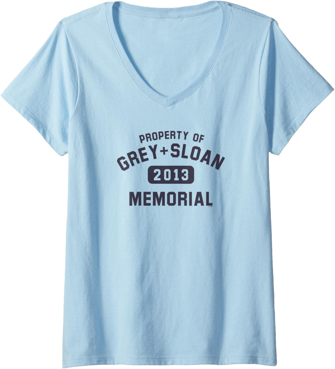 Grey's Anatomy Eigentum von Grey Sloan T-Shirt mit V-Ausschnitt