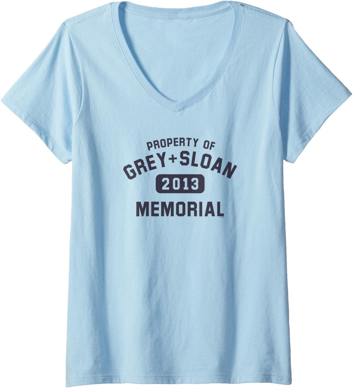 Grey's Anatomy Eigentum von Grey Sloan T-Shirt mit V-Ausschnitt