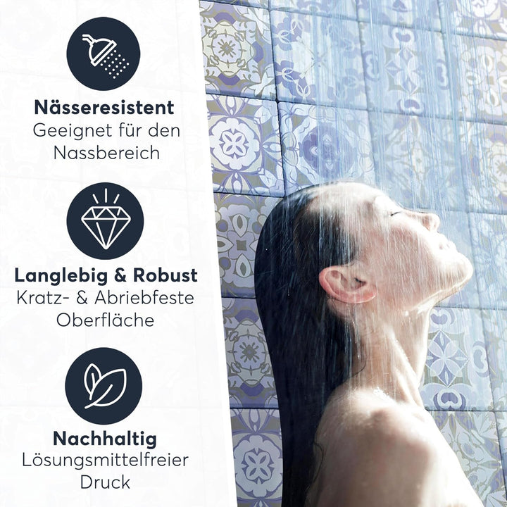 CREATISTO Mosaik Klebefliesen Stickerfliesen Fliesenfolie - Klebe Folie für Wandfliesen I Klebeflies