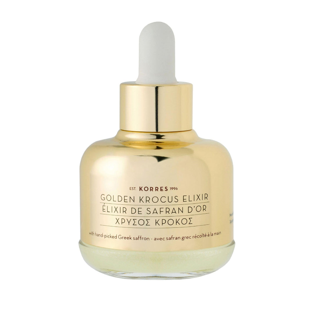 KORRES Golden Krocus Anti-Aging Elixier, für mehr Elastizität & Straffheit, mit Bio-Safran, vegan, 3