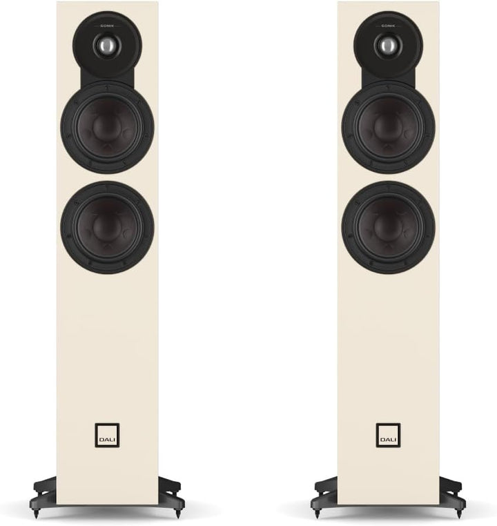 DALI Sonik 5 schlanke, bodenstehende passive HiFi-Lautsprecher – Dual 13,3 cm Clarity Cone Tieftöner