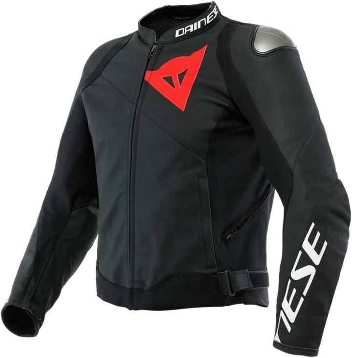 Dainese Kombijacke Lederkombi Motorradjacke m. Protektoren Sportiva Lederkombijacke schwarz 52, Herr