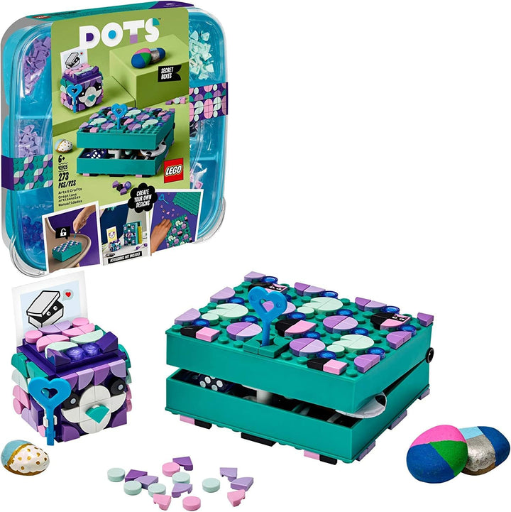LEGO DOTS Secret Boxes 41925 DIY Craft Decorations Kit; Makes a Creative Gift for Kids Who Want to M
