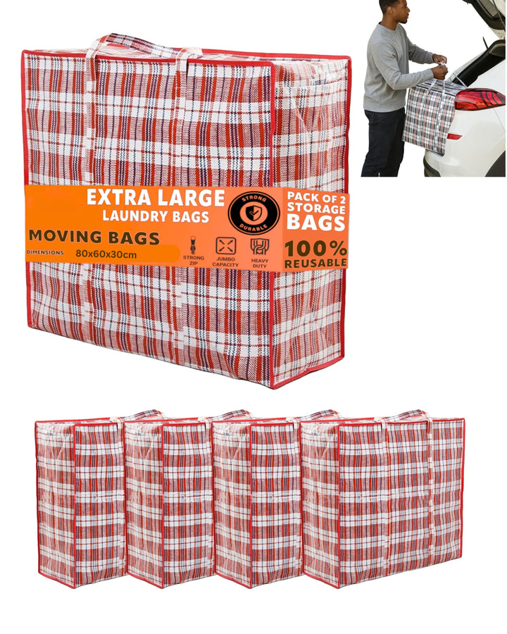 140L XXXL Extra Gross Aufbewahrungstasche Storage Bag, Umzugtasche, Jumbo Karton Travel Organizer, R
