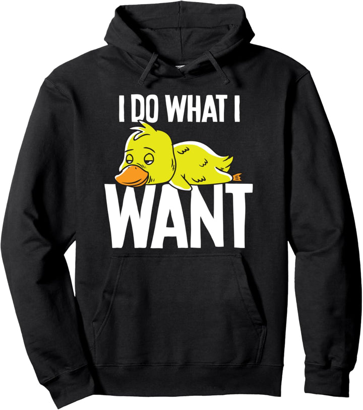 Lustige gelbe Ente Ich mache, was ich will Pullover Geschenk Pullover Hoodie