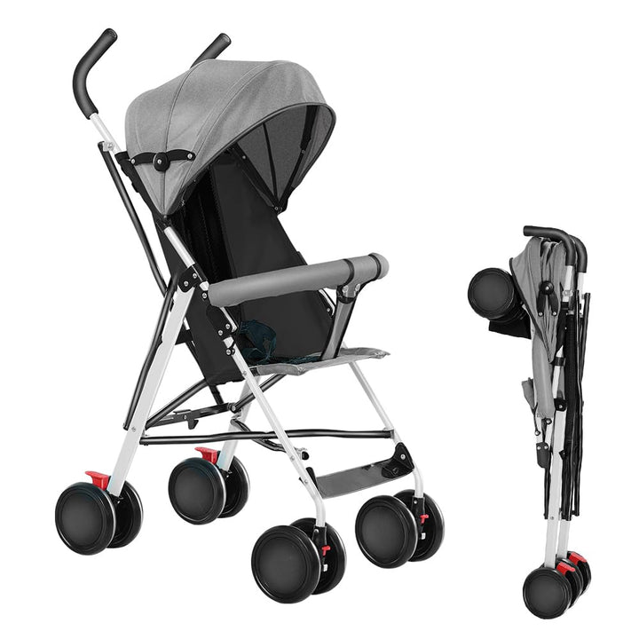 MUL-BOUTIQU Kinderwagen, Liegebuggy,Federleichter Reisebuggy 4.5 kg, Drehbare Vorderräder, für Kinde