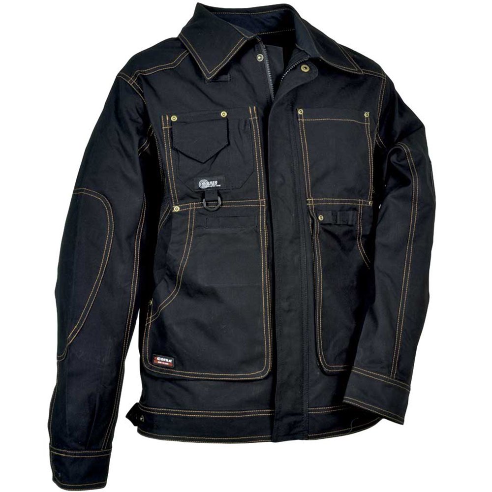 Cofra V050-0-05.Z64 Arbeits Jacke "Bruxelles", Schwarz, 64 64 BLACK / BLACK, 64 BLACK / BLACK