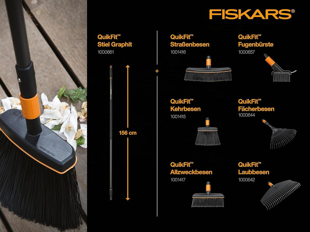 Fiskars Fugenbürste mit zusätzlicher Kratz-Klinge, Gerätekopf, Länge: 18,5 cm, Breite: 15 cm, Stahl-