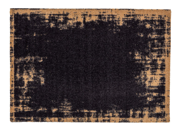 Astra rutschfeste Sauberlaufmatte innen - Uni Bordüre schwarz 50 x 70 cm - Wohnraum Fussmatte Design