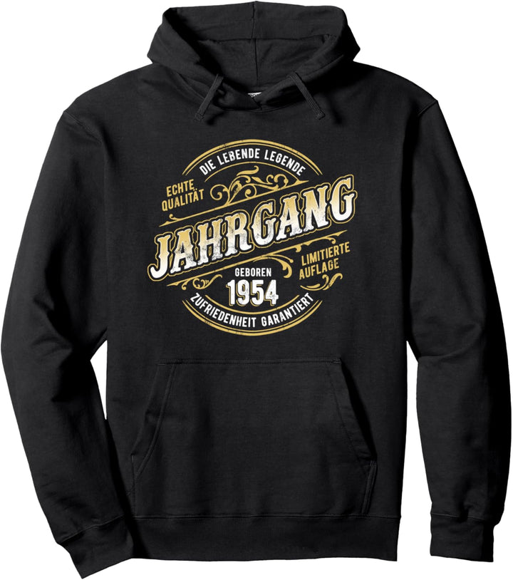 Jahrgang 70 Geburtstag Geboren 1954 Limitierte Auflage Pullover Hoodie