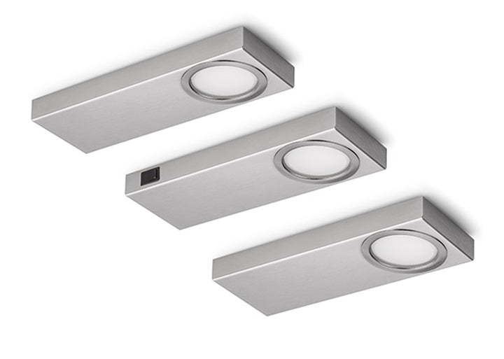 NABER Rea 1 LED Set-3 S mit Schalter / Unterbodenleuchte / A++ / 2 Watt / Neutralweiss