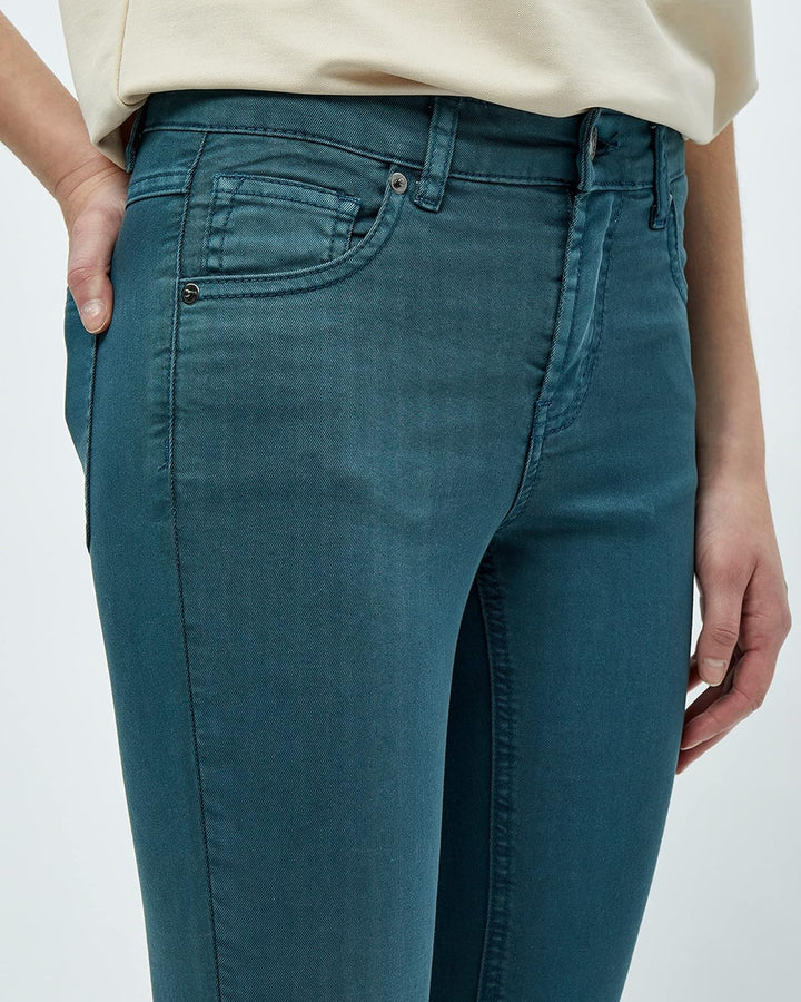 Desires Damen gefärbte Jeans mit mittelhohem Bund 30 1495 Atlantic Deep, 30 1495 Atlantic Deep