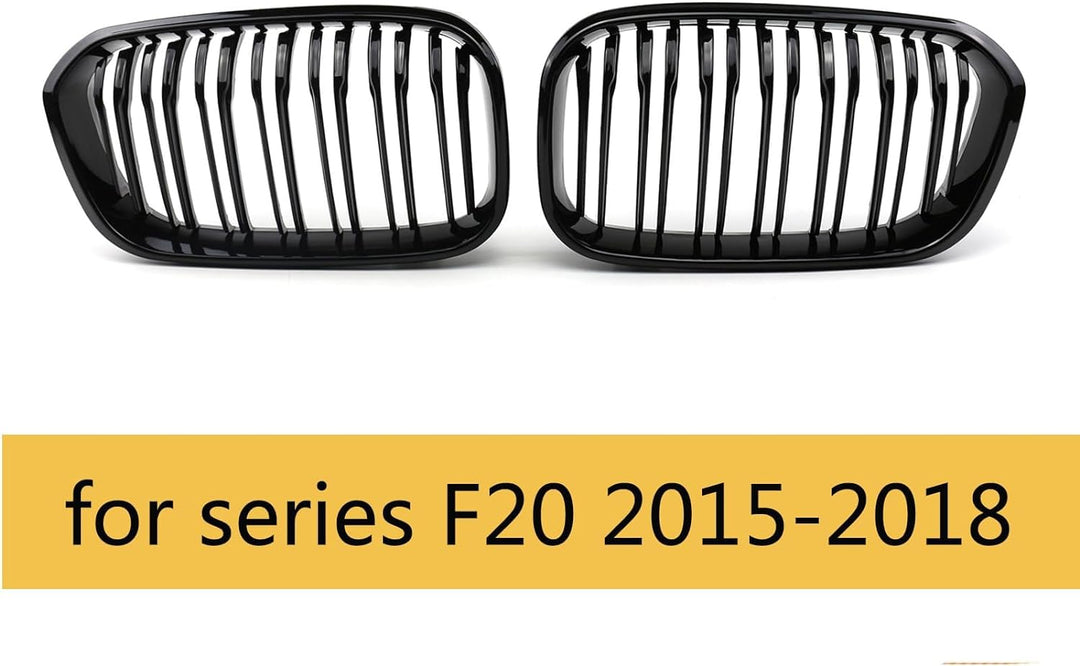 YIUBCZOQI F20 F21 Kühlergrill Passend für BMW 1er F20 F21 120i 118i 125i Nieren Schwarz 1er Kühlergr