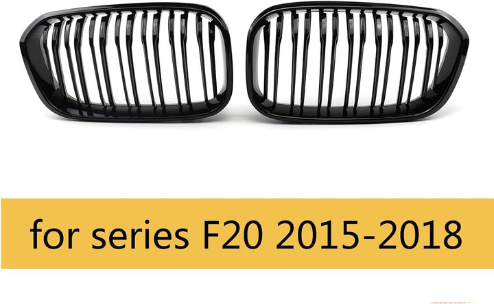 YIUBCZOQI F20 F21 Kühlergrill Passend für BMW 1er F20 F21 120i 118i 125i Nieren Schwarz 1er Kühlergr
