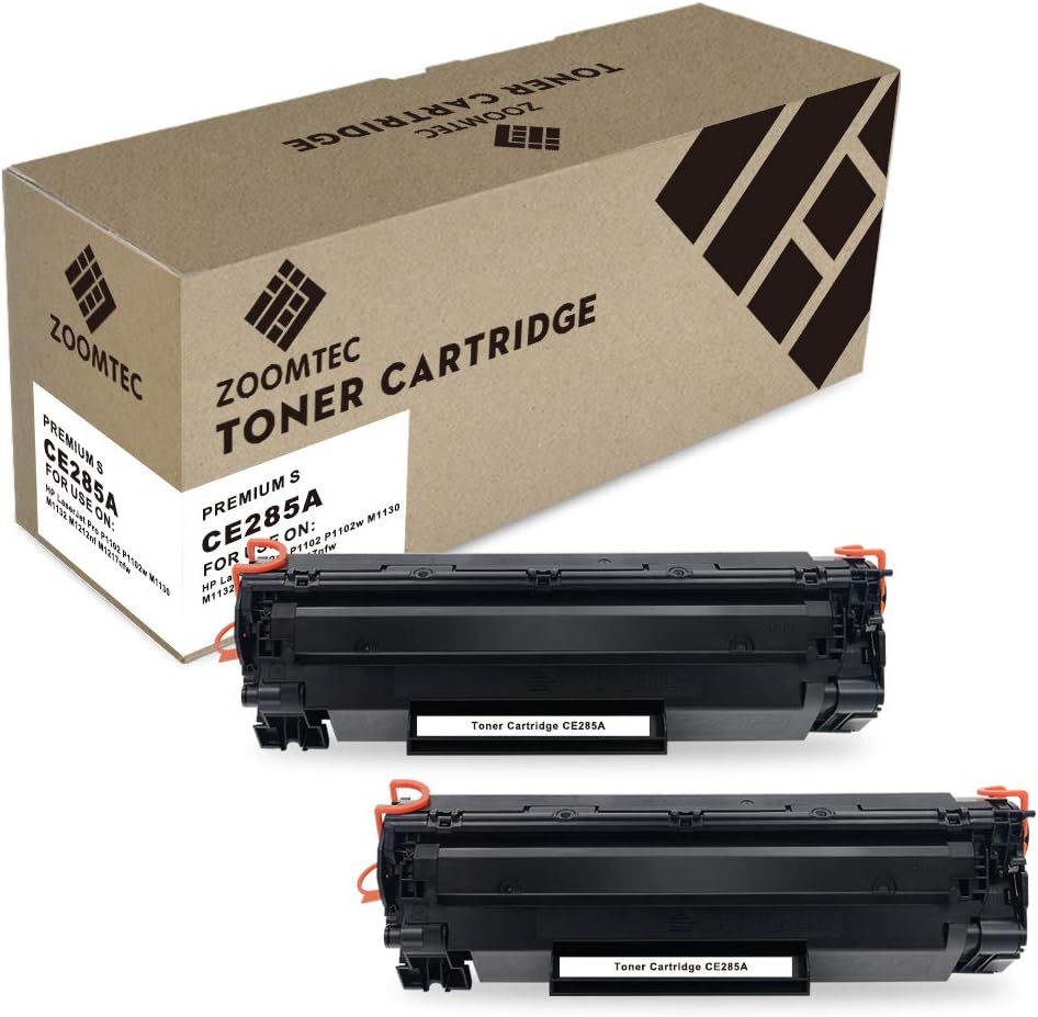 ZOOMTEC CE285A 85A Tonerkartusche für HP Laserjet Pro P1102 P1102w P1100 M1130 M1132 M1132mfp M1212