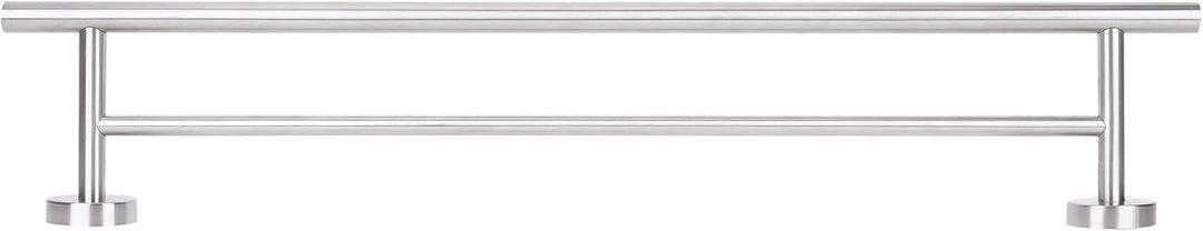 Jan Max Badetuchhalter ohne Bohren Doppelhalter für 60cm Handtuchbreite, Handtuchhalter Wand aus geb