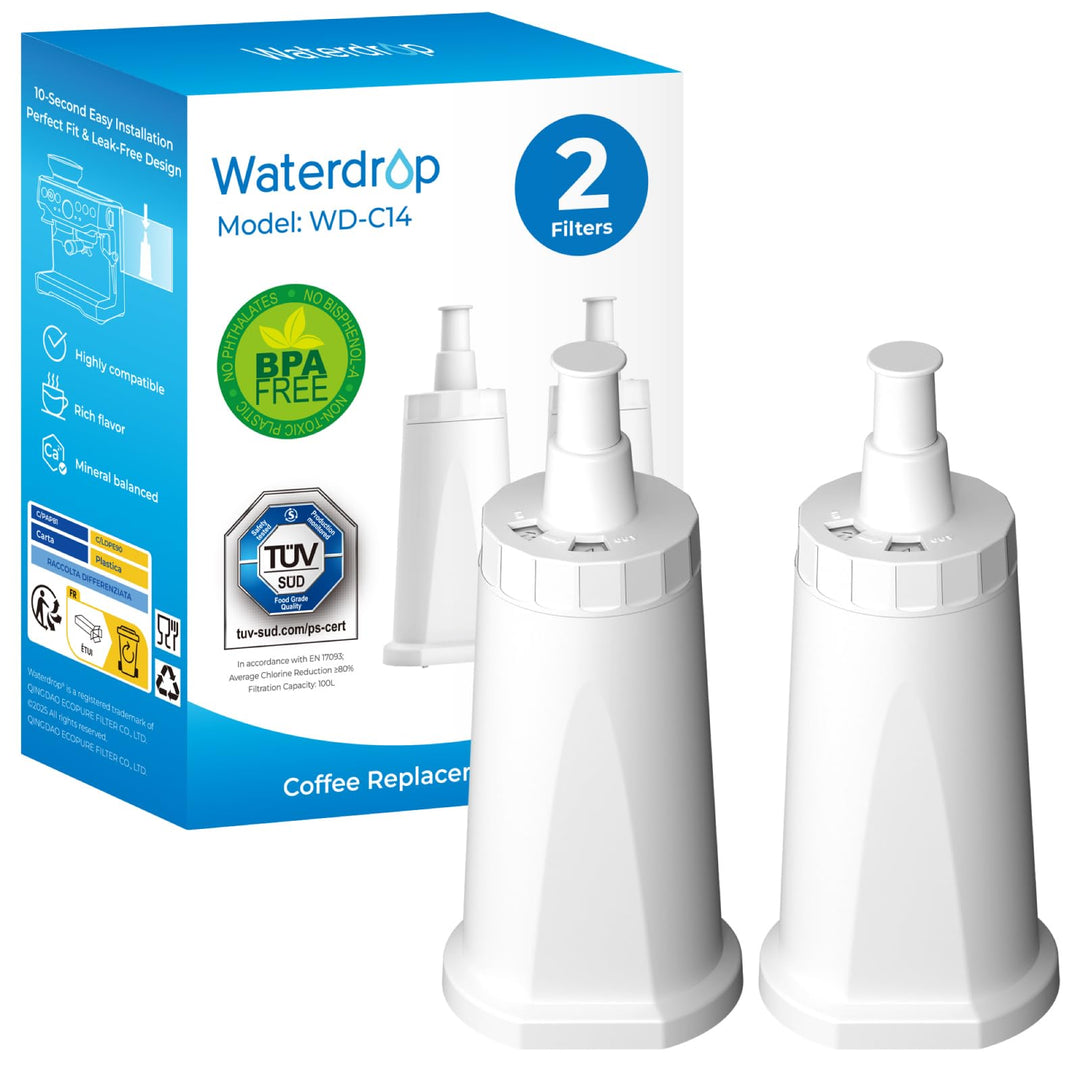 Waterdrop Filter, Ersatz für Sage® Barista Express Pro Wasserfilter, BES008, SES008/SES810/SES875/SE