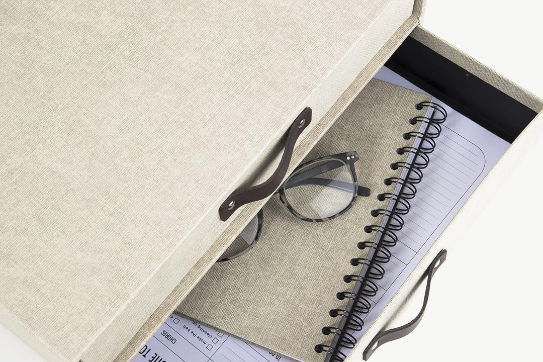 Bigso Box of Sweden BIRGER Schubladenbox für Dokumente und Bürobedarf – Schreibtisch Organizer mit 2